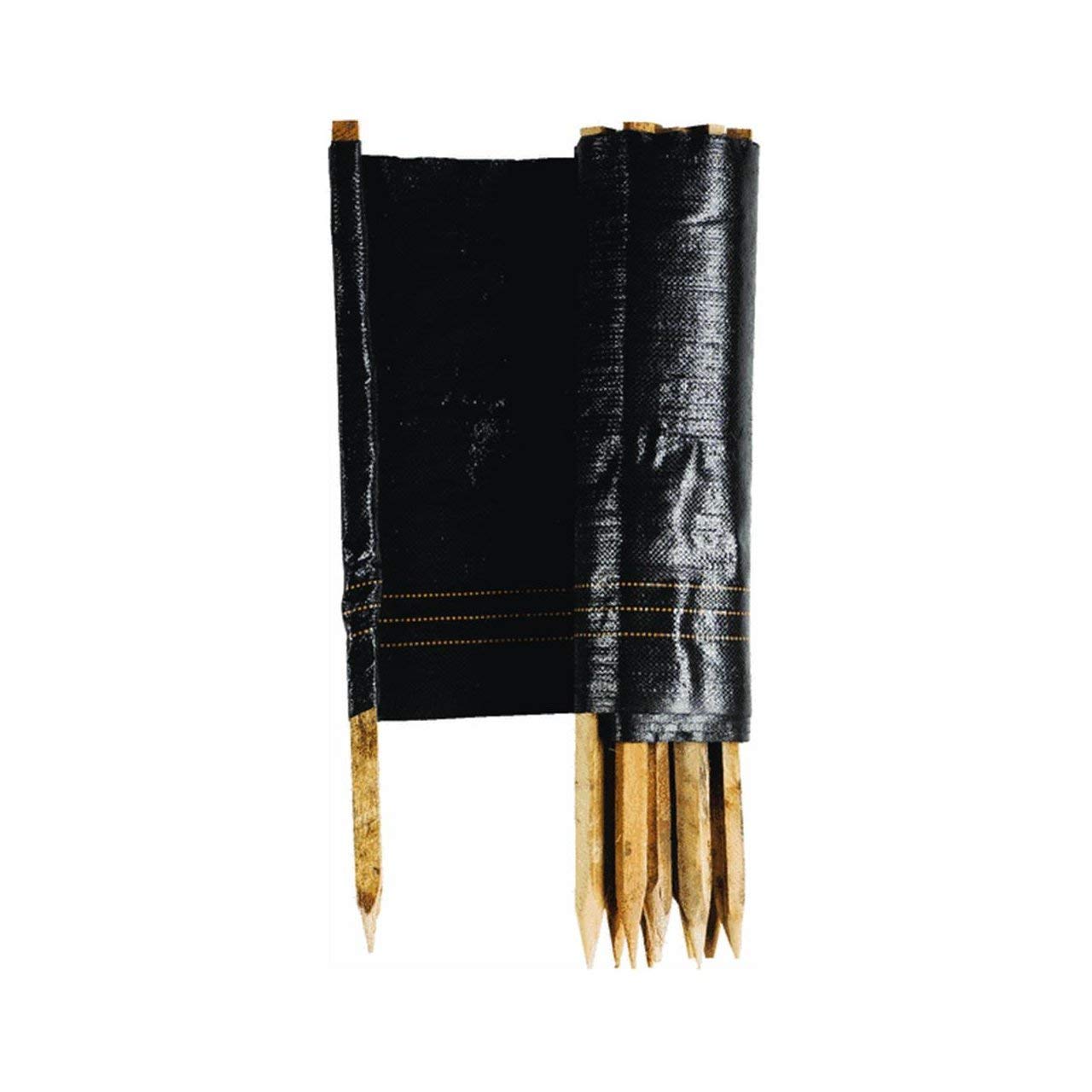 Silt Fence, 2 x 100 Feet, Black, Pack of 2 U21773