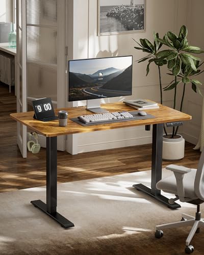 Electric Standing Desk with Drawers, Height Adjustable, Black G366
