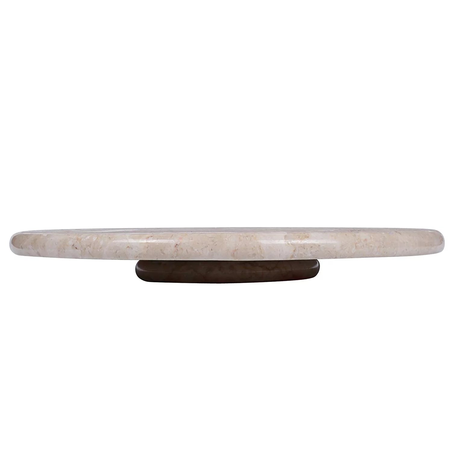 Natural Champagne Marble 12" Lazy Susan Serving Board E65638