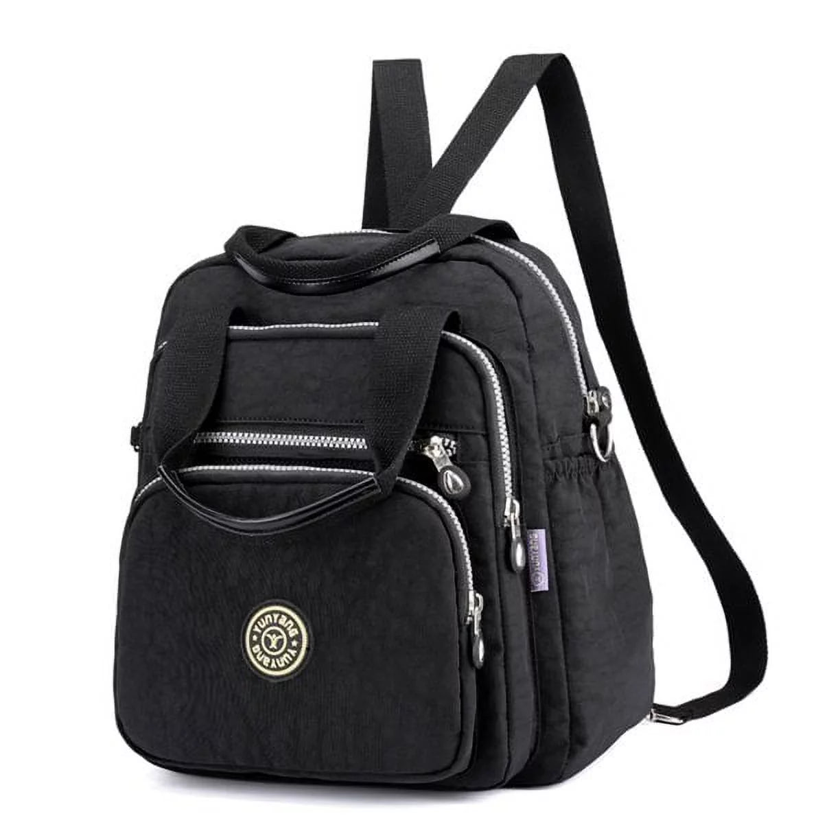 Women's Lightweight Handbag Multi-Pockets Nylon Totes Water Resistant Travel Crossbody Shoulder Bag