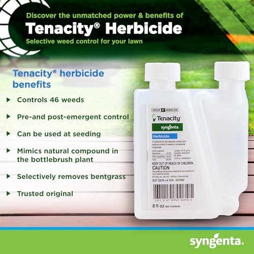 Tenacity Herbicide Pre-Emergent and Post-Emergent Weed Killer for Lawns, 8 oz Liquid H192588