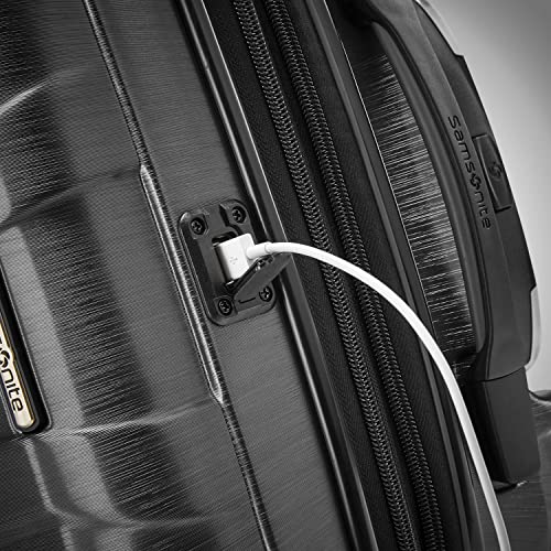 Hardside Expandable Carry-On Luggage with Spinner Wheels, Black, 20-Inch S82043