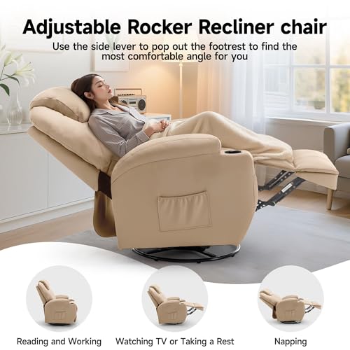 Rocking Recliner Chair with Massage and Heat E368
