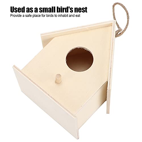 Small Hanging Wooden Bird House Kit for Kids DIY Outdoor Nest P17603