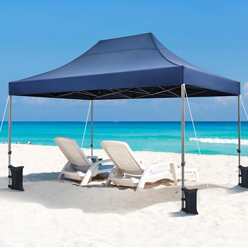 Heavy Duty Pop Up Canopy Tent 10x20 with Wheeled Carry Bag, White X6840