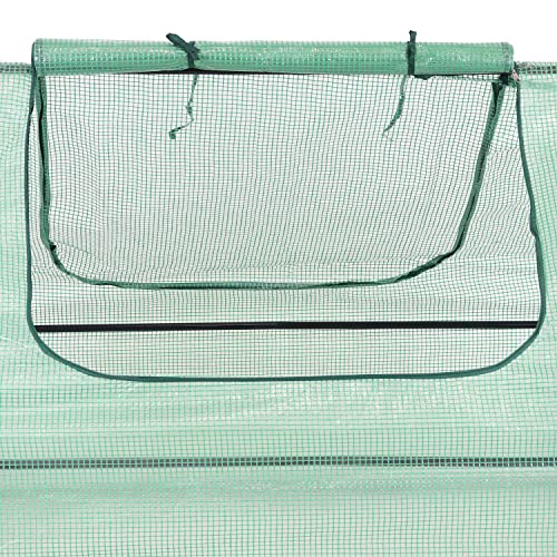 Outdoor Mini Greenhouse Tent with Steel Frame N893617