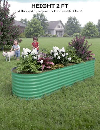 Galvanized Raised Garden Bed for Vegetables, Flowers, Outdoor D165