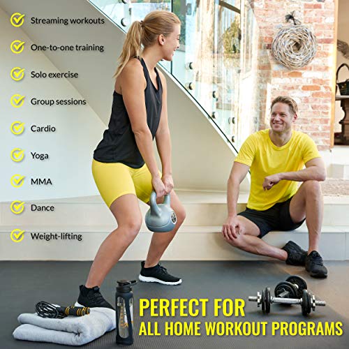 Large Exercise Mat for Home Workout - 6 x 4 ft Q71743