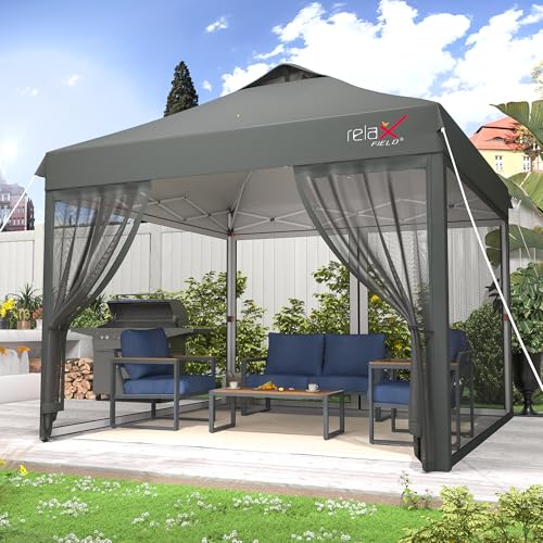 Pop Up Canopy Tent 10x10 with Mosquito Netting M5215