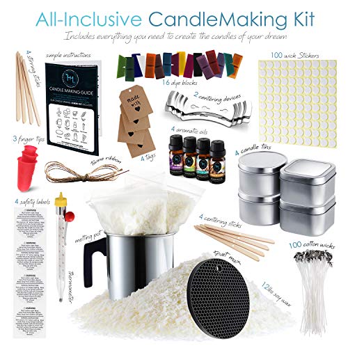 DIY Candle Making Kit with Soy Wax Flakes for Adults and Kids M64476