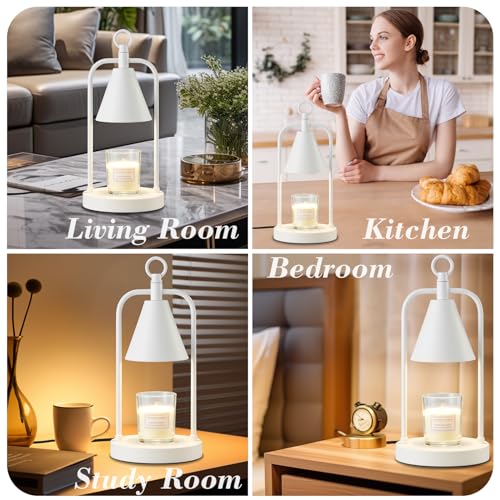 Candle Warmer Lamp with Timer, Dimmable Wax Melter for Home Decor C91265