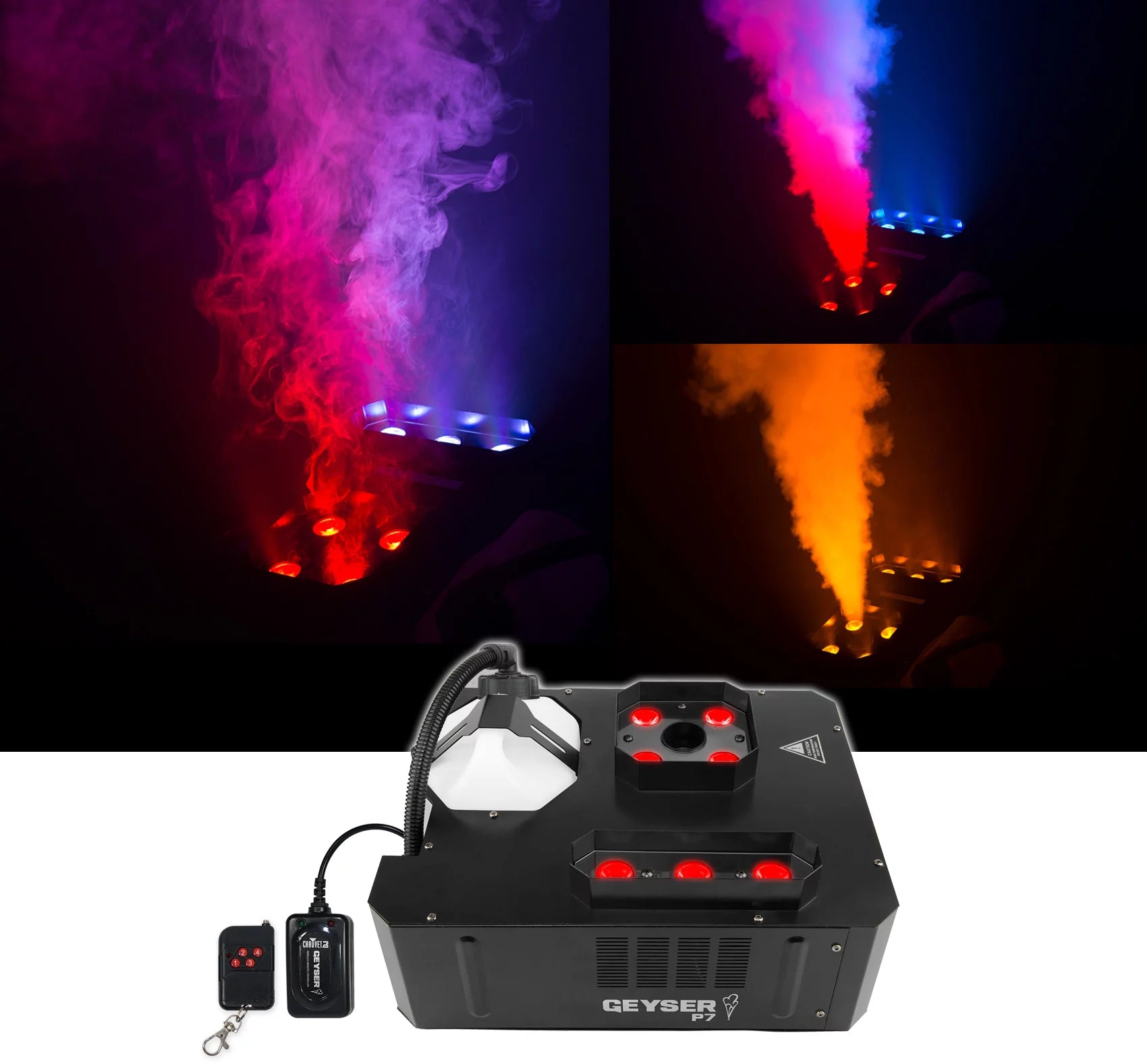 Fog Machine with RGBA+UV LED Effects J33838