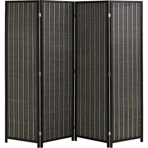 Bamboo Room Divider 6 Panel Folding Privacy Screen for Home L99111