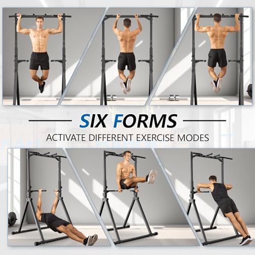 Pull Up Bar Dip Station for Home Gym Strength Training Q39888