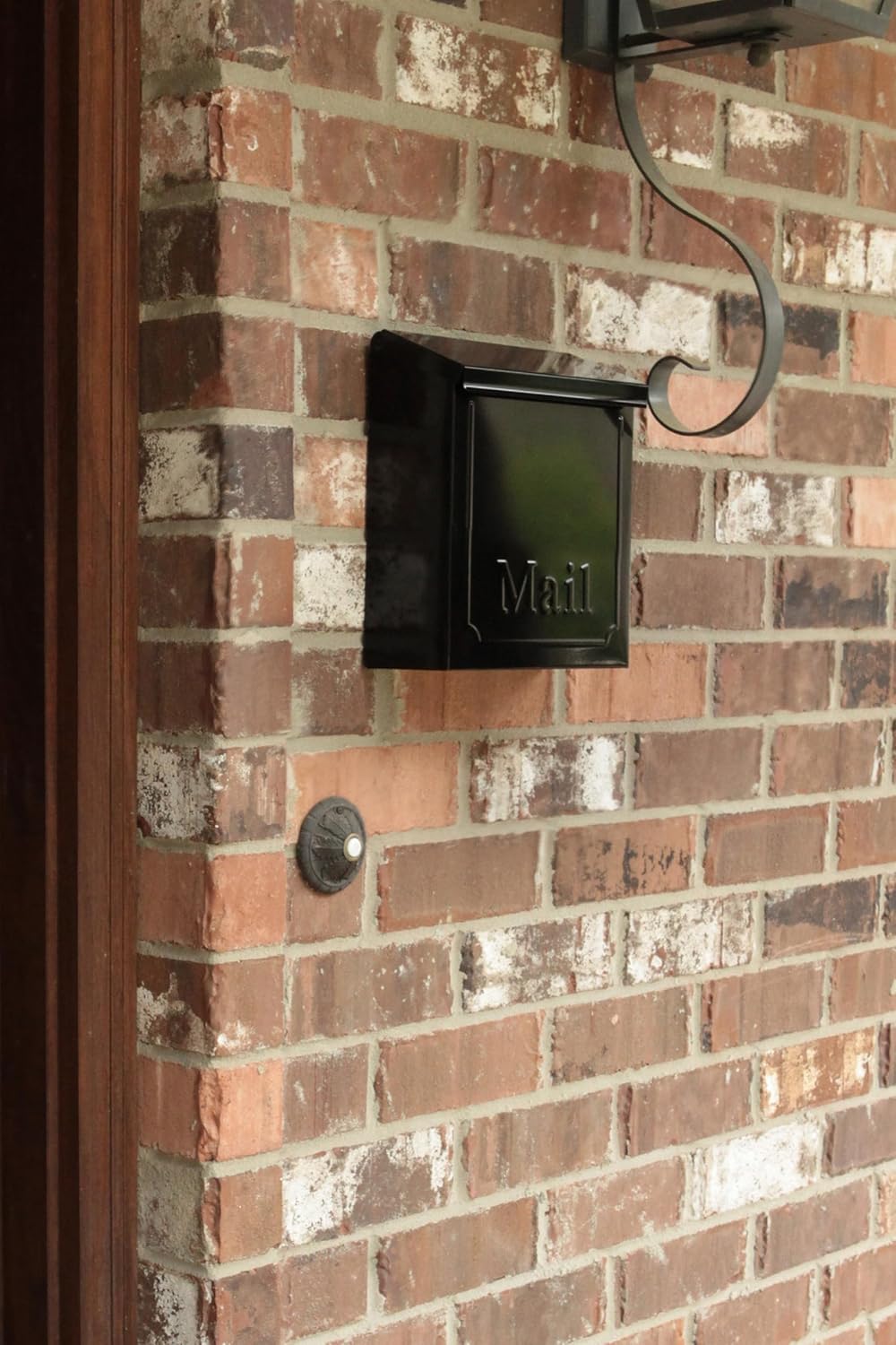 Wall Mount Mailbox, Galvanized Steel, Black B321