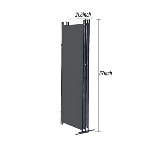 6 Panel Room Divider, Folding Privacy Screen, Freestanding Partition for Home Office P507