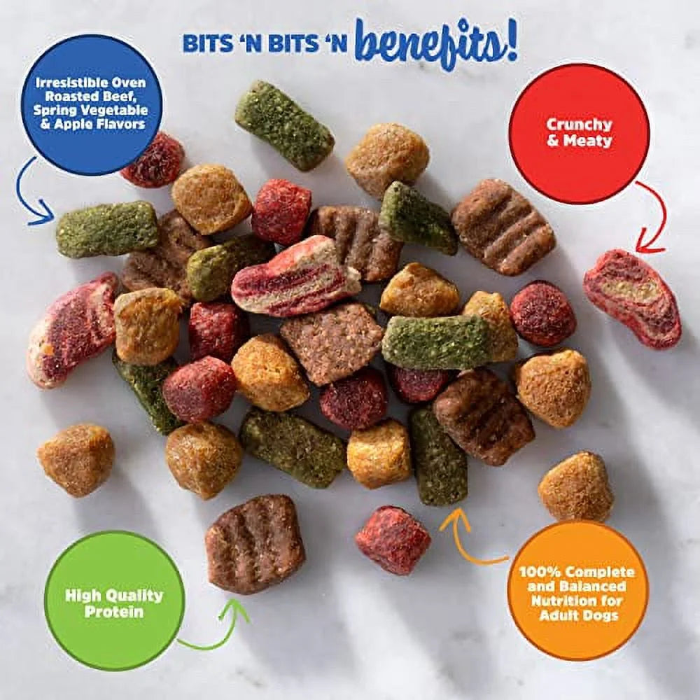 Oven Roasted Beef Flavor Dry Dog Food, 3.5 Pound Bag (Pack of 4) D1320