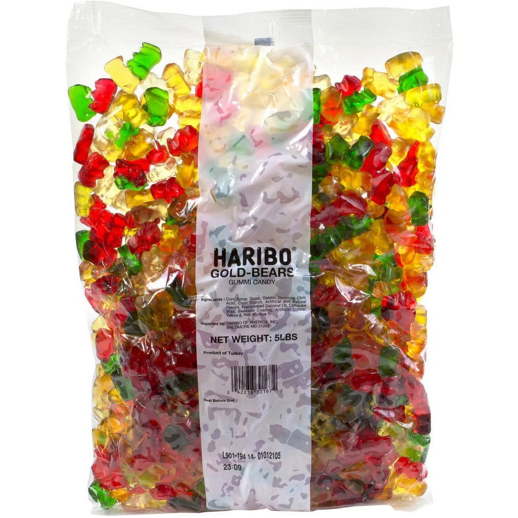 Haribo, Gold-Bears Gummi Candy, 5 Lb