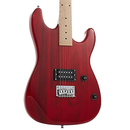 Full Size Electric Guitar with 10-Watt Amp, Black, Right Handed Beginner Kit D640