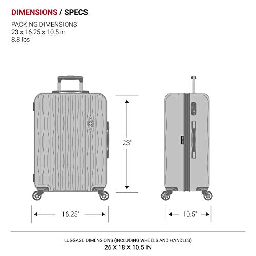 Expandable Hardside Carry-On Luggage with Spinner Wheels and TSA Lock F31623