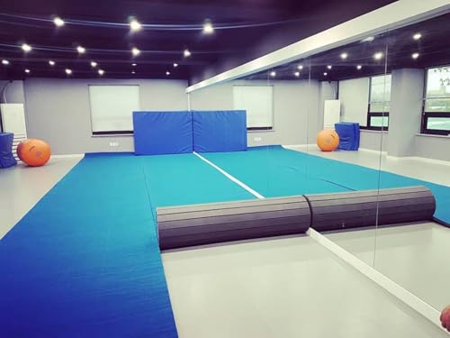 Indoor Gymnastics Track Mat with Grippy Carpet Top for Fitness and MMA U87004
