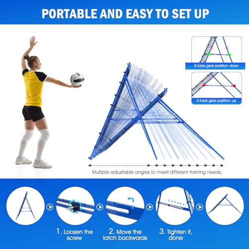 Volleyball Baseball Softball Rebounder Net for Outdoor Indoor Training L56619