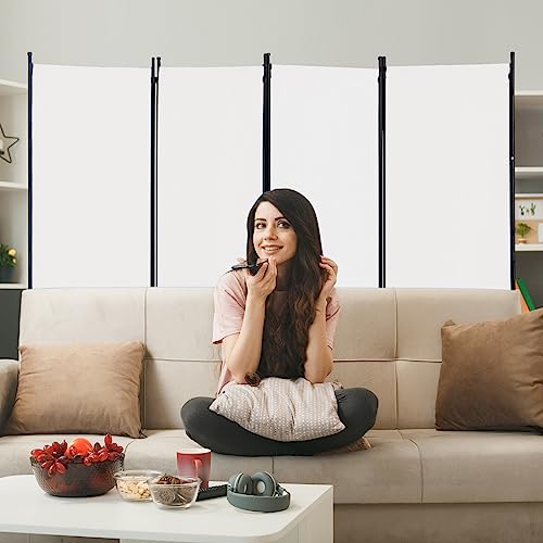 6 Panel Room Divider, Folding Privacy Screen, Freestanding Partition for Home Office P507