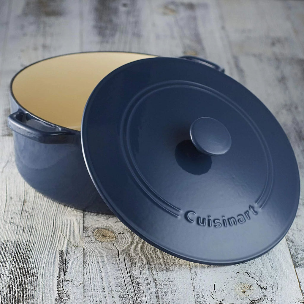 Enameled Cast Iron 7 Qt Covered Casserole, Provencal Blue Z31818
