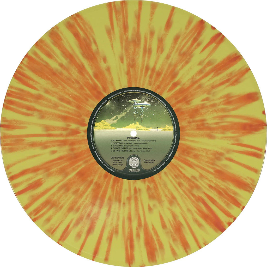 Orange & Yellow Splatter Vinyl Rock LP K28824