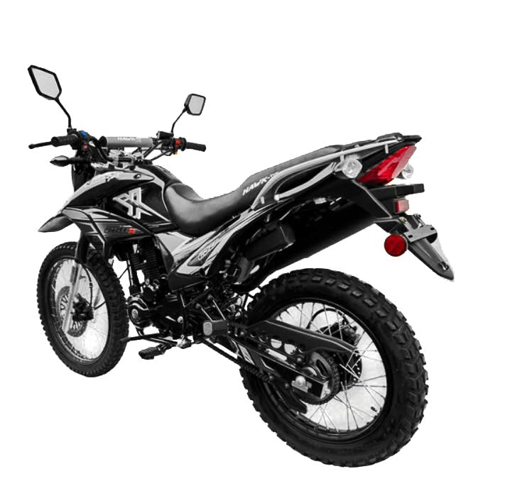 Enduro 250cc Motorcycle Dual Sports Dirtbike, 5 Speed, Black O81462