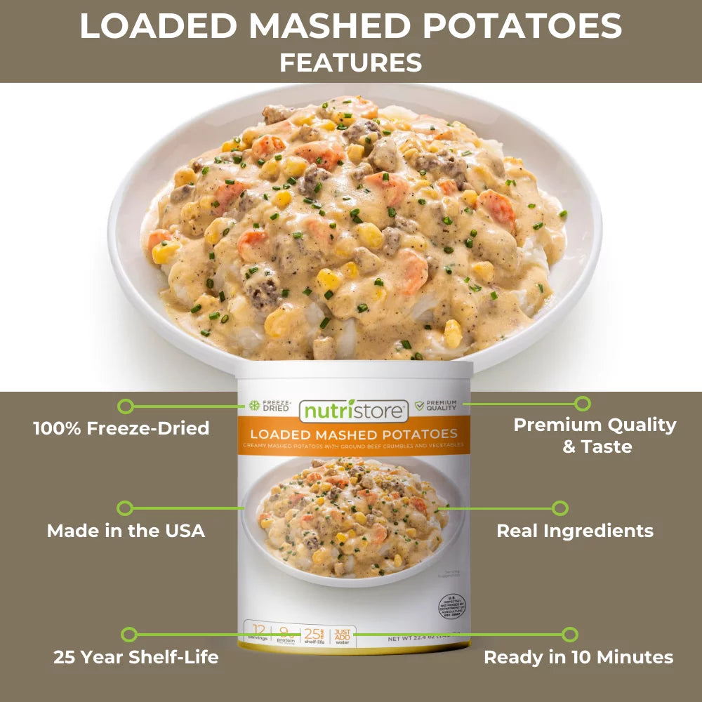 Freeze-Dried Loaded Mashed Potatoes, No. 10 Can E66161