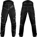 Defy Sports Motorcycle Pants for Men Biker Dual Sport - Riding Pants All-Weather - Removable CE Armored, W-32" INS-34"