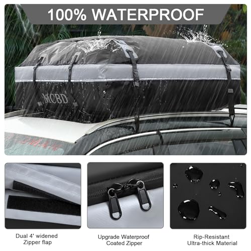 Soft-Shell Waterproof Rooftop Cargo Carrier for SUV, 21 Cubic Feet S158395