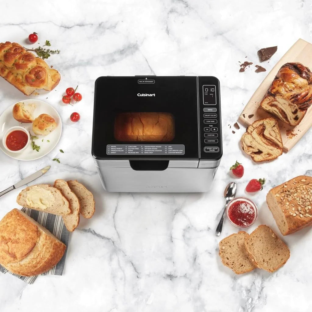 Bread Maker Machine with 16 Menu Options, 3 Loaf Sizes, Stainless Steel U2850