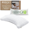 Adjustable Queen Bed Pillow, Cross Cut Memory Foam, Medium Firm for Side and Back Sleepers Q8246