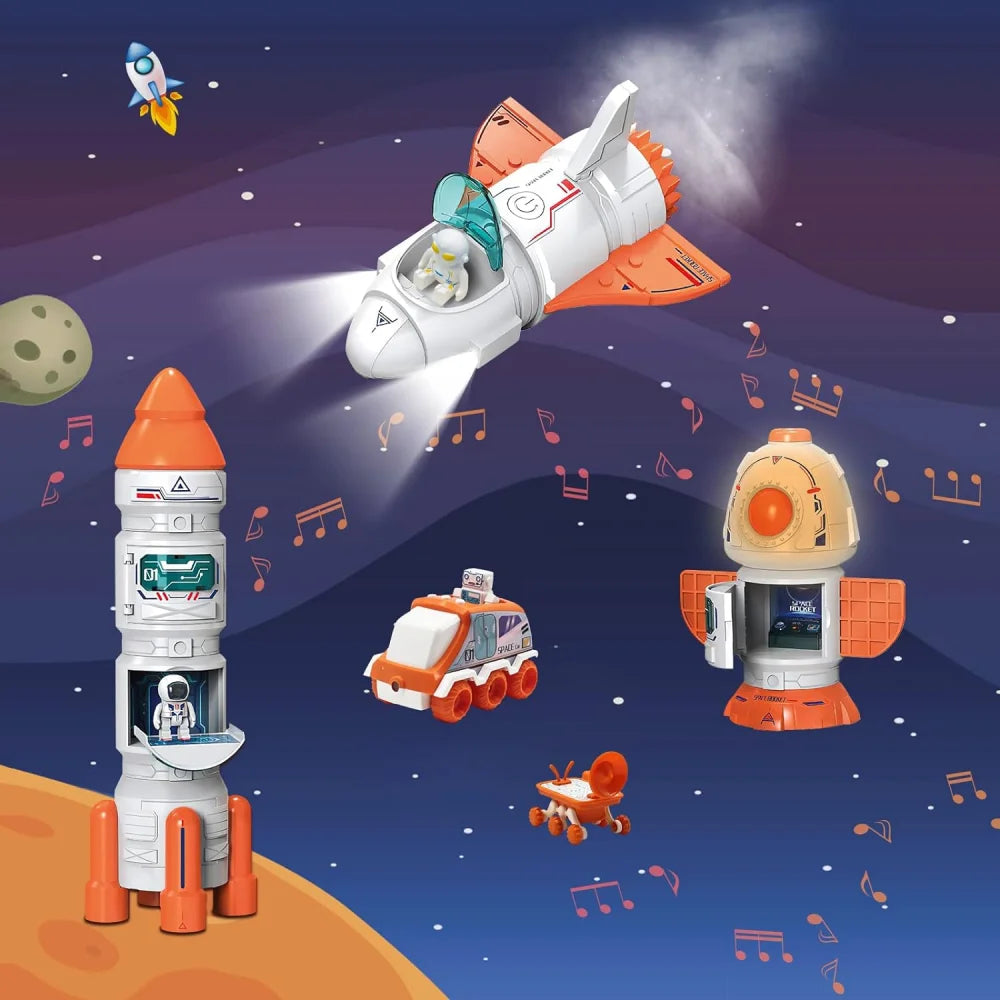 Spaceship Toy for Boys 3-8 with Sound & Lights I8401
