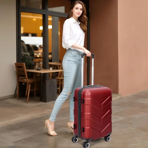 Hardside Carry-On Luggage 22x14x9 with Spinner Wheels R412965