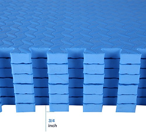 Puzzle Exercise Mat with EVA Foam Interlocking Tiles for MMA, Gymnastics and Home Gym N211438