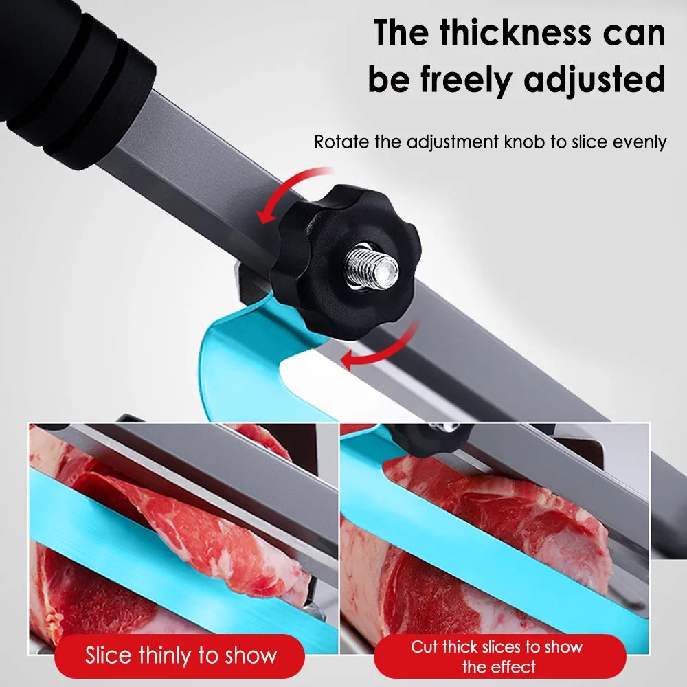 Manual Frozen Meat Slicer Stainless Steel Deli Cutter L970
