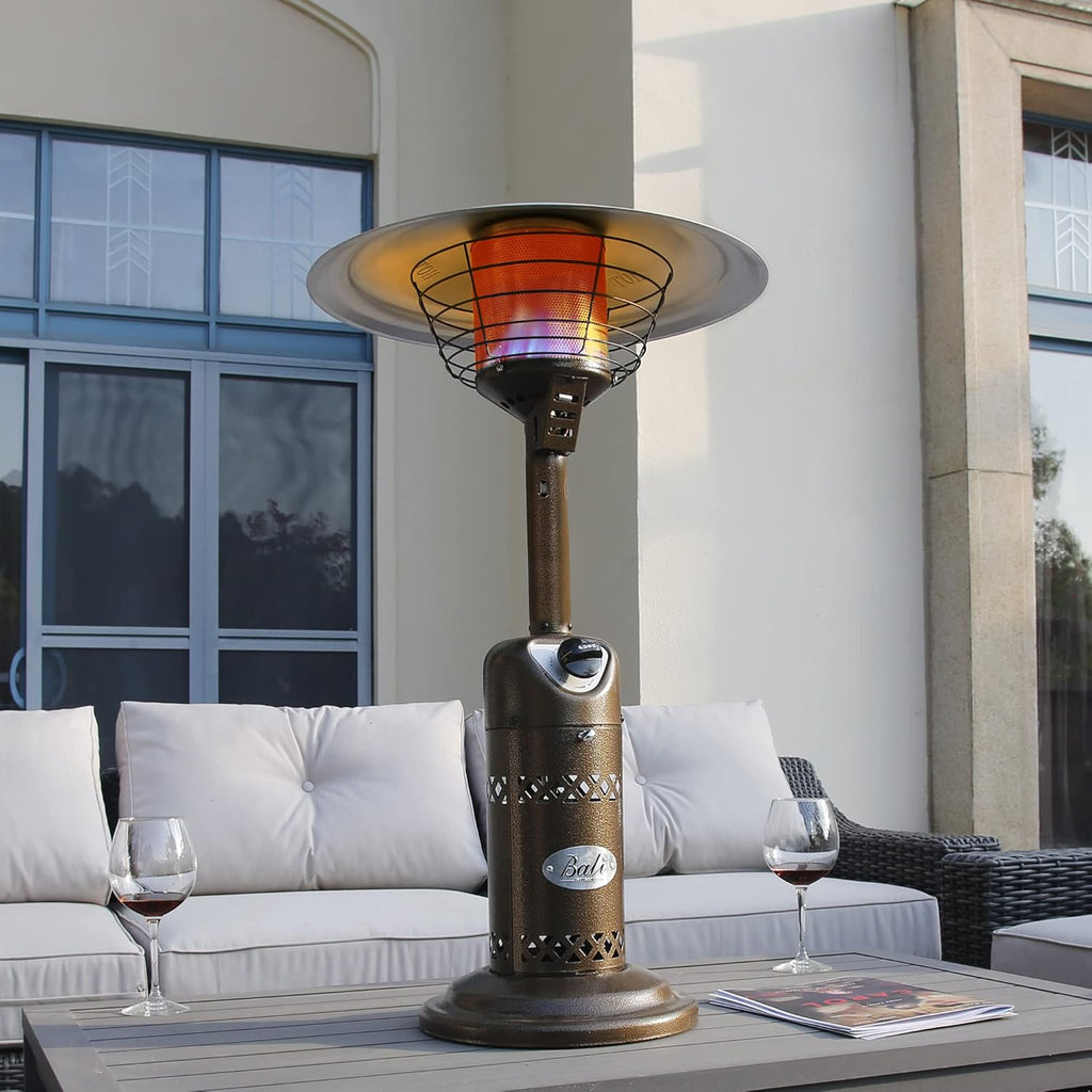 Patio Heater Gas Portable Tabletop Heater with Adjustable Thermostat K198570