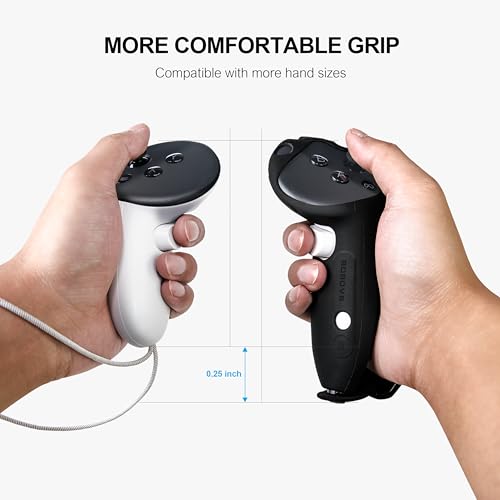 Controller Extended Grips for Meta Quest 3/Quest3S, Wireless Charging O6229