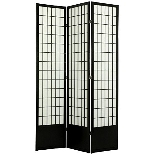 7 ft. Tall Window Pane Shoji Screen Room Divider, 3 Panels T5246