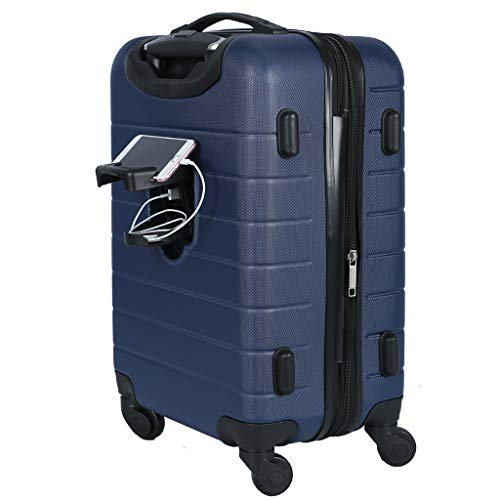 Smart Luggage Set with Cup Holder and USB Port, 20-Inch Carry-On K967