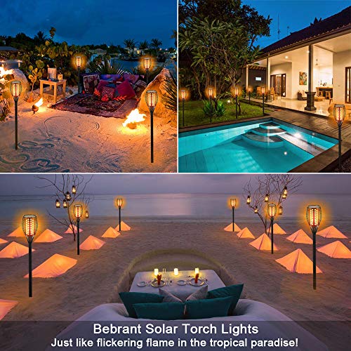 Flickering Flame Torch Lights Outdoor Waterproof 4-Pack I197