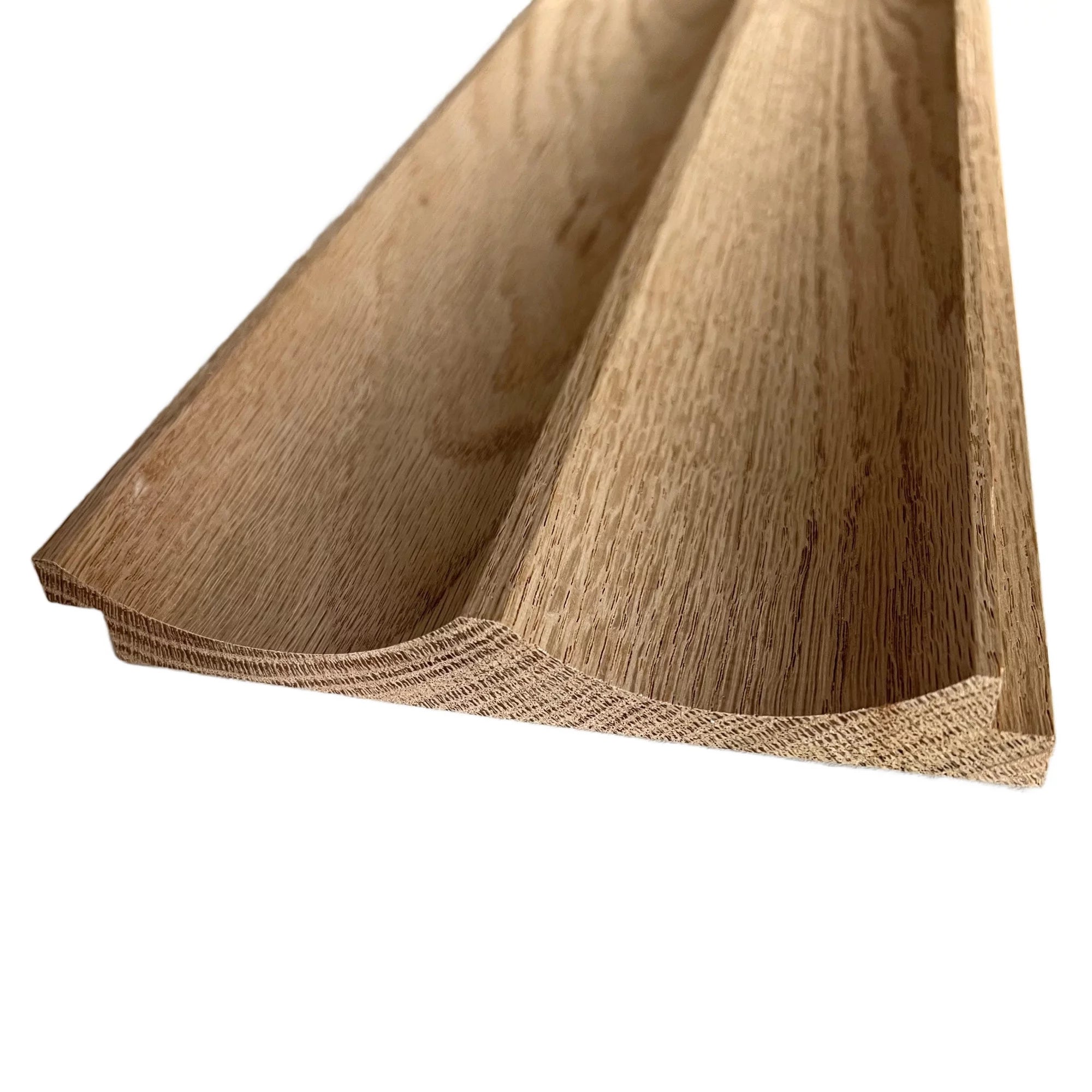 Timeline 103-.75 Fluted 6" X 72" Oak Wall Paneling - Scallop