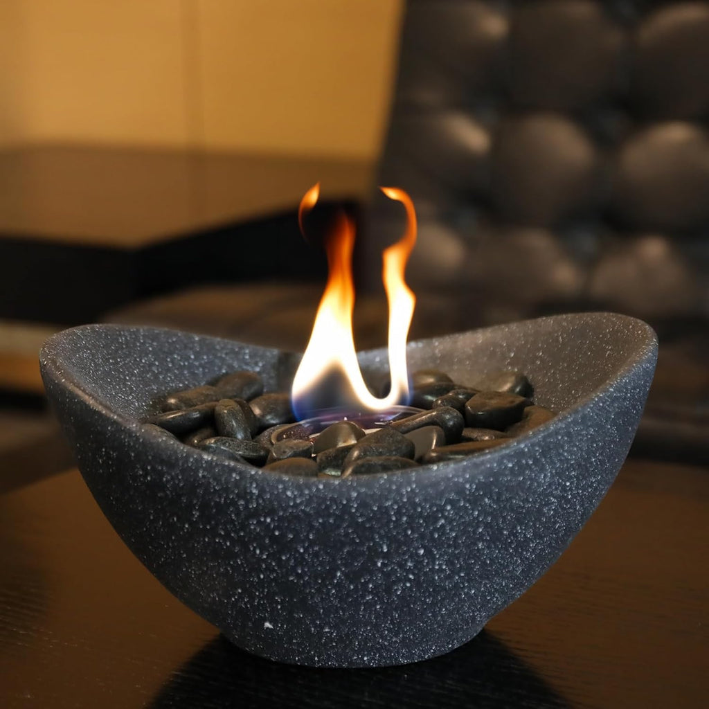 Tabletop Fire Pit, Multi-Fuel Portable Fireplace for Indoor and Outdoor Use X6325