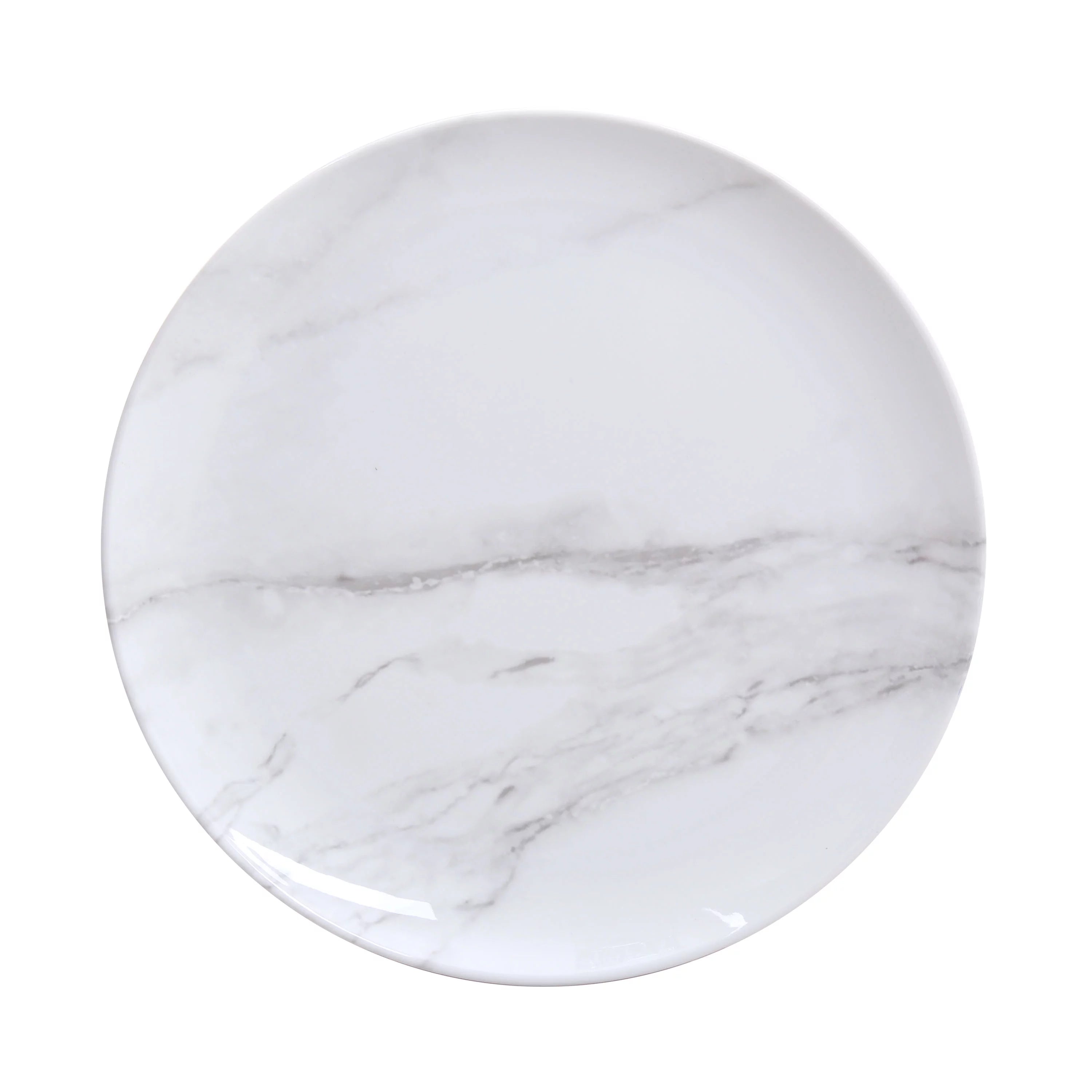 12-Piece Grey and White Marble Dinnerware Set X2249