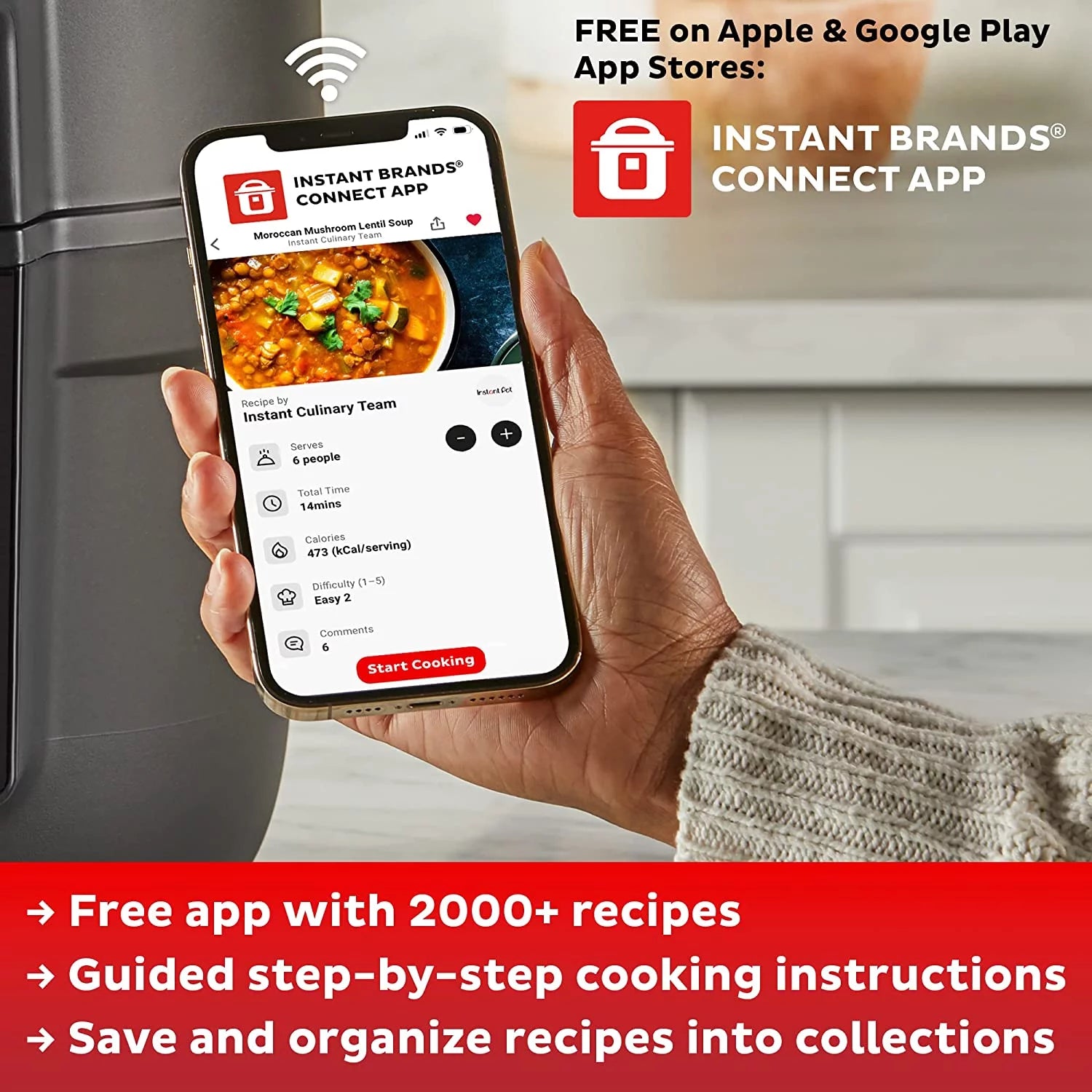 Air Fryer Oven 6 Quart 6-in-1 Non-stick Dishwasher-Safe Basket W596