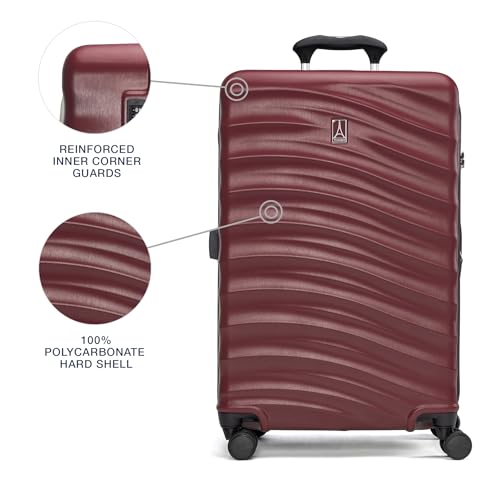 Hardside Expandable Carry-On Luggage with 8 Spinner Wheels and TSA Lock J560758