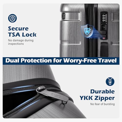 PC+ABS Spinner Suitcase with TSA Lock, 20in Carry-On Q530